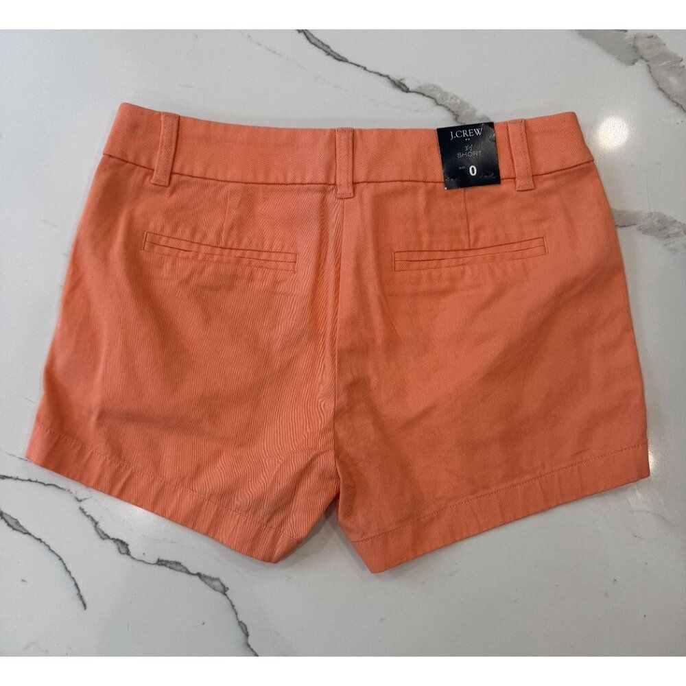 J Crew NWT Chino Shorts in Melon Size 0 - Picture 2 of 3